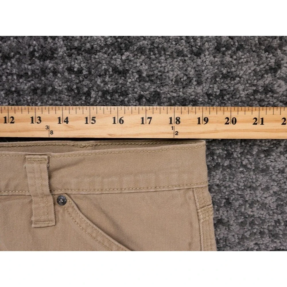 Levis Carpenter Pants Mens 38x30 Tag 38x32 Khaki Signature Levi Strauss Workwear